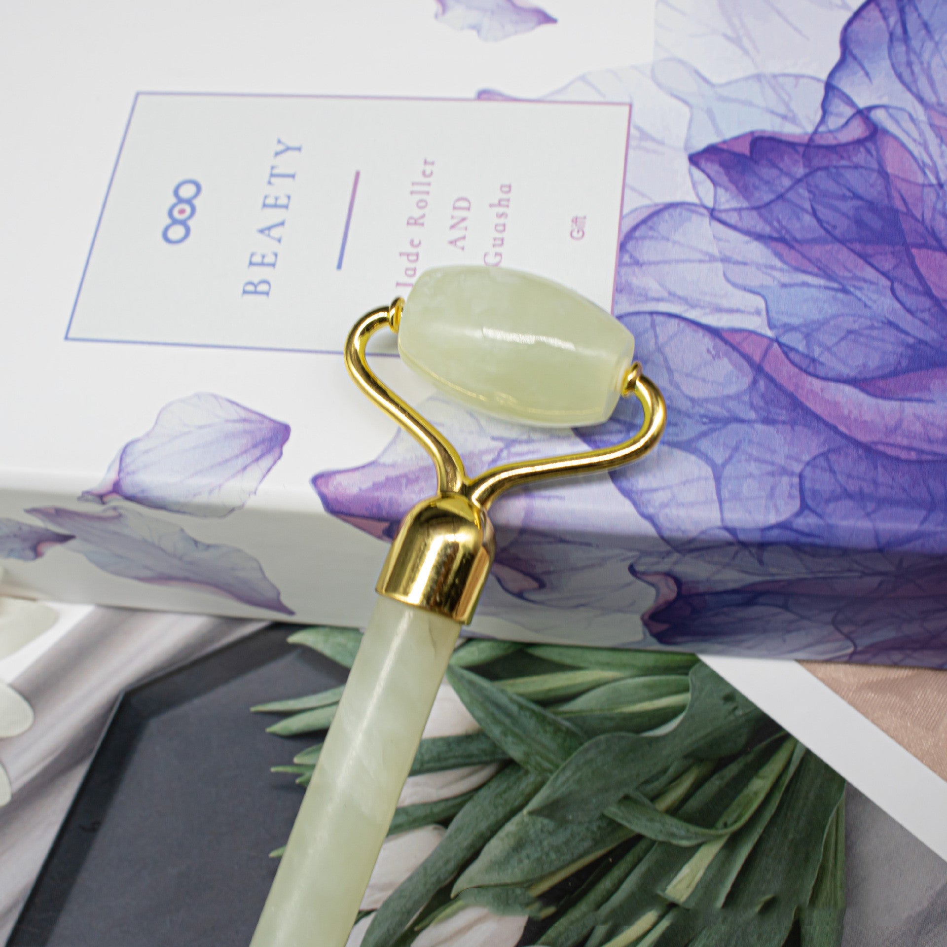 Noor Jade Facial Roller - Natural Green Jade Double-Head Massage Tool NOORLIFESTYLE