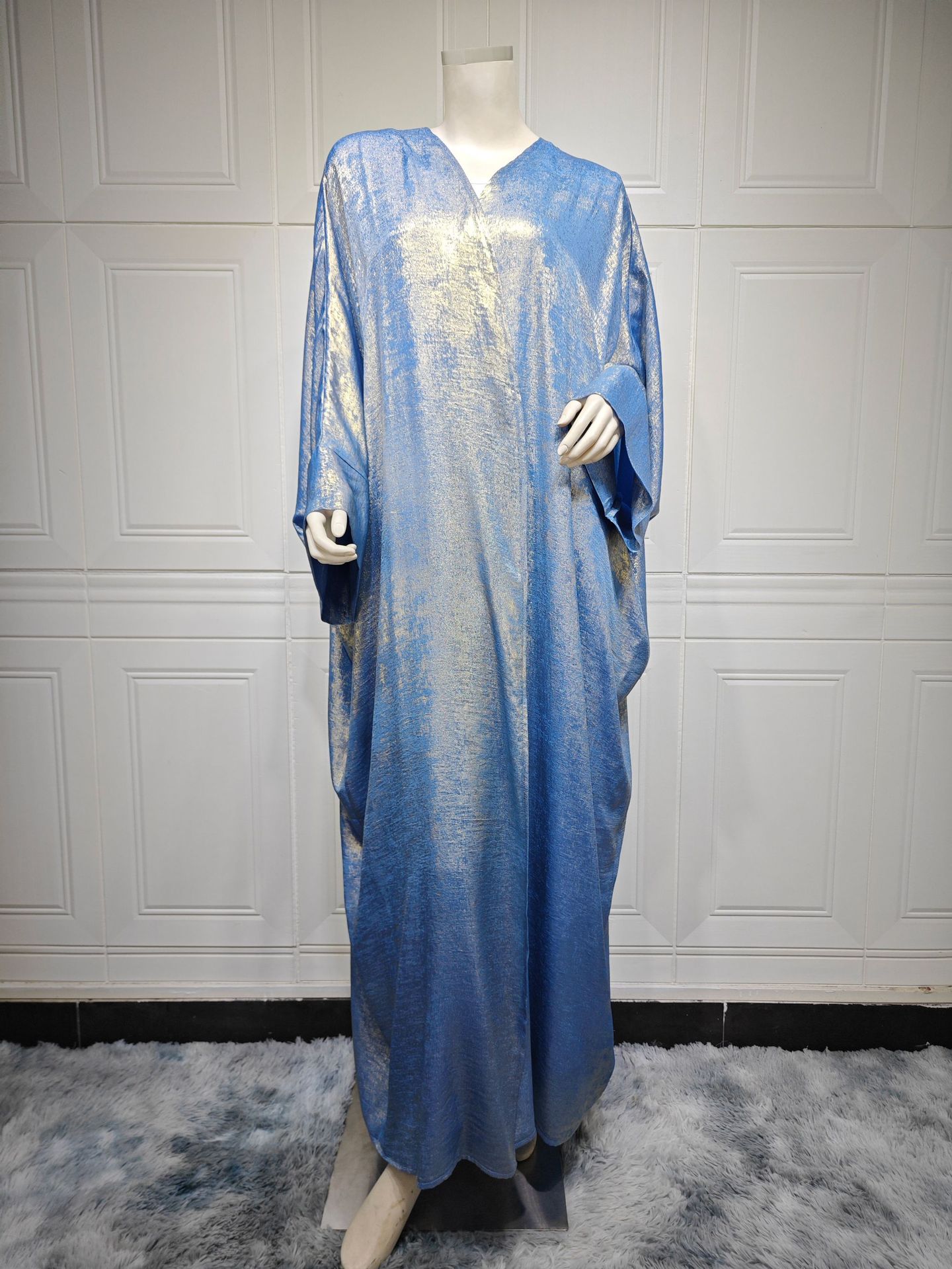 Noor Azure Luxe Abaya - Premium Bronzing Robe NOORLIFESTYLE