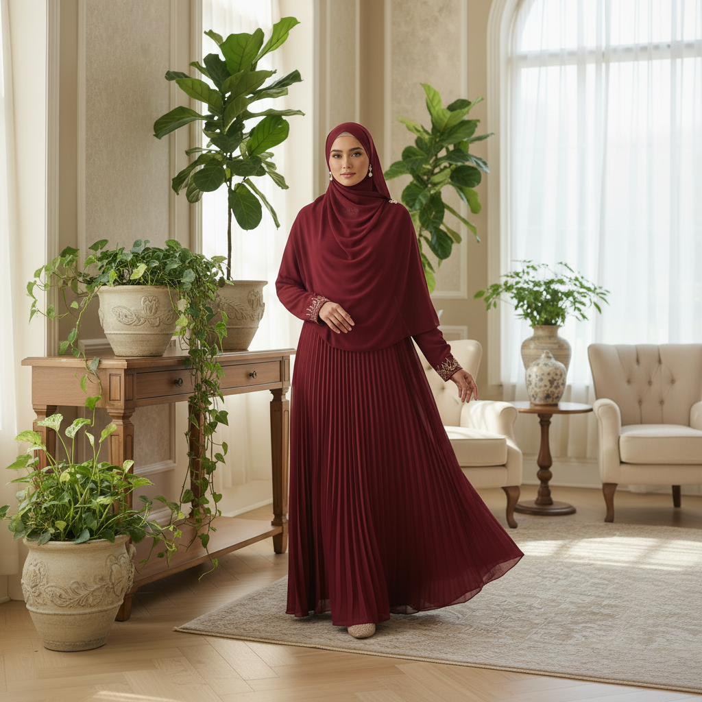 Crimson Hijab Square