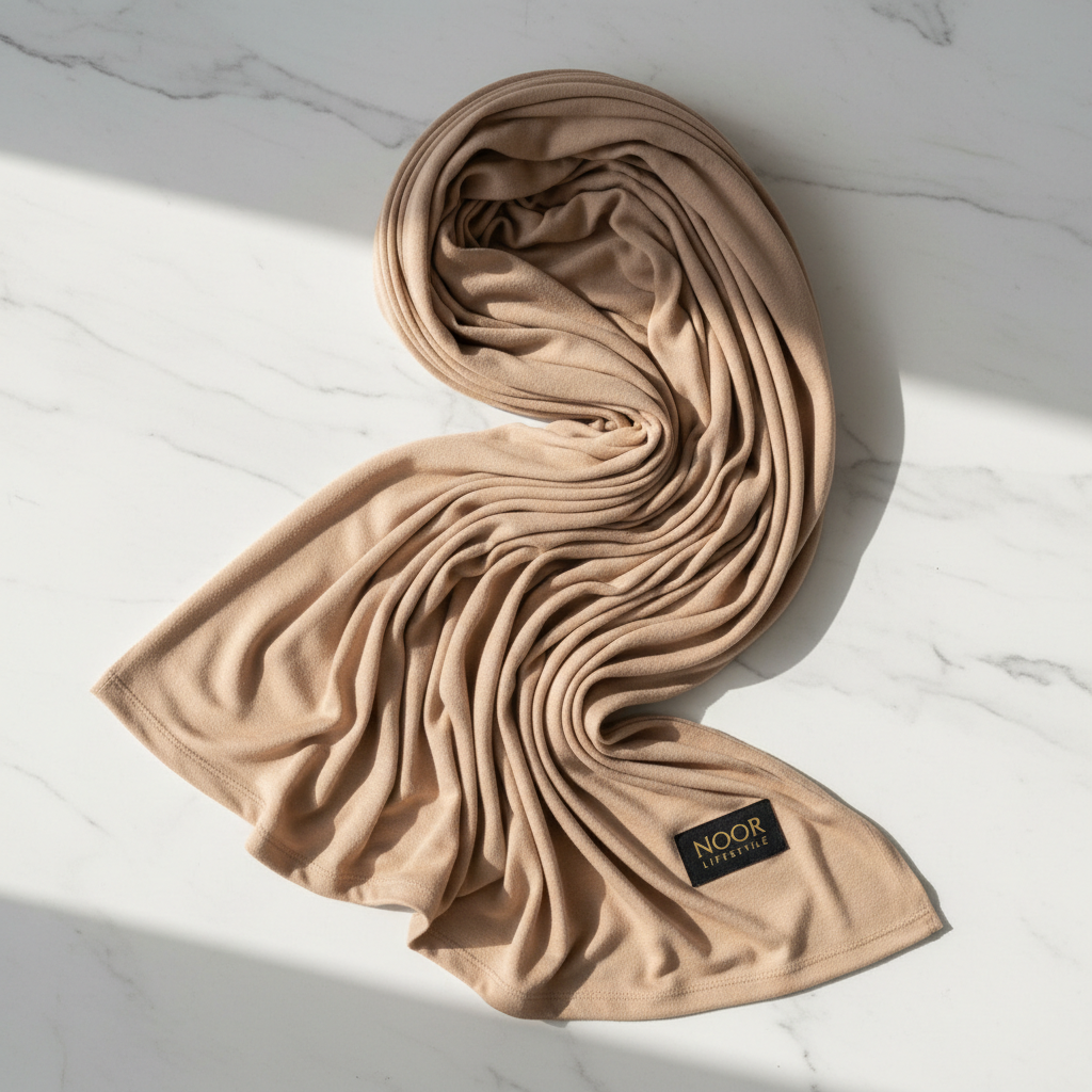 Jersey Hijab flat lay