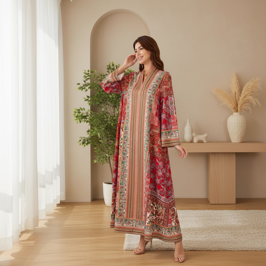 Rose Garden Abaya - Lifestyle